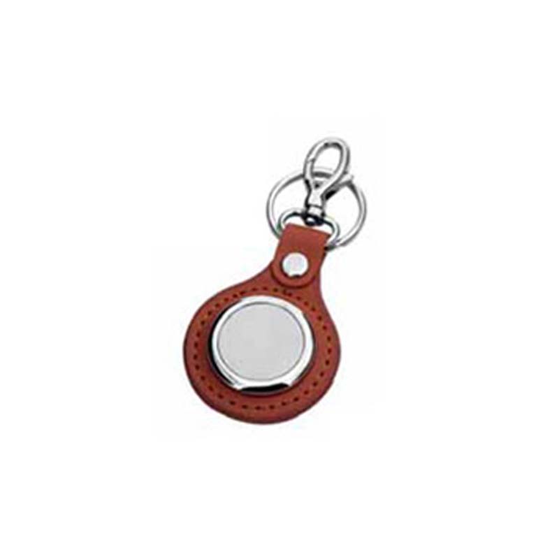 Round Leather  Key Holder
